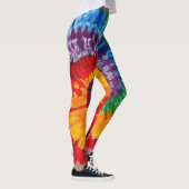 Tie Dye Psychedelisch Patroon Leggings (Rechts)