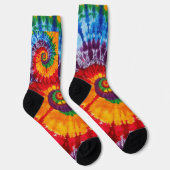Tie Dye Psychedelisch Patroon Sokken (Rechts)