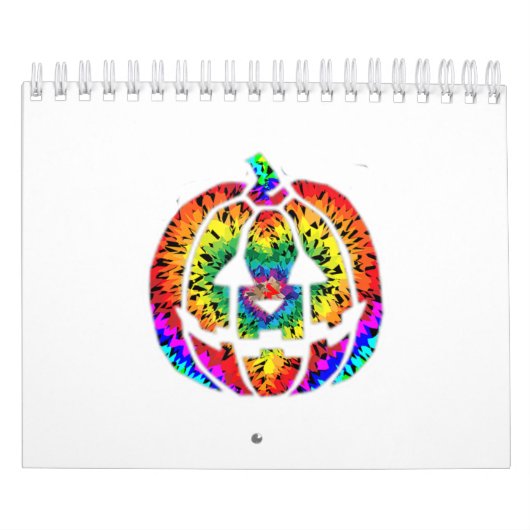 Tie Dye Pumpkin Hippie 70S Retro  Halloween Kalender (Hoes)