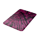 Tie-Dye Purple Pink Black Hippie Retro Pattern  Badmat (Gekanteld)
