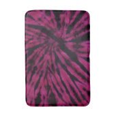 Tie-Dye Purple Pink Black Hippie Retro Pattern  Badmat (Voorkant Verticaal)
