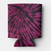 Tie-Dye Purple Pink Black Hippie Retro Pattern  Blikjeskoeler (Voorkant)