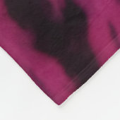 Tie-Dye Purple Pink Black Hippie Retro Pattern  Fleece Deken (Hoek)