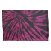 Tie-Dye Purple Pink Black Hippie Retro Pattern Kussensloop (Voorkant)