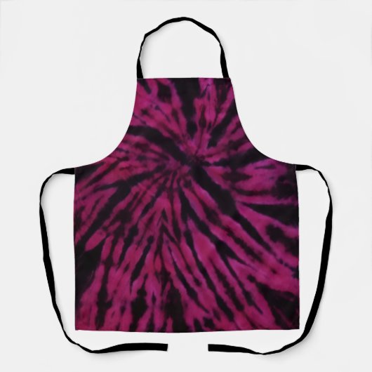Tie-Dye Purple Pink Black Hippie Retro Pattern  Schort (Voorkant)