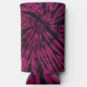 Tie-Dye Purple Pink Black Hippie Retro Pattern  Seltzer Blikjeskoeler (Voorkant)