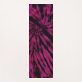 Tie-Dye Purple Pink Black Hippie Retro Pattern  Yogamat (Voorkant)