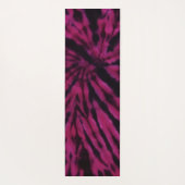 Tie-Dye Purple Pink Black Hippie Retro Pattern  Yogamat (Achterkant)