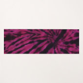 Tie-Dye Purple Pink Black Hippie Retro Pattern  Yogamat (Voorkant (horizontaal))