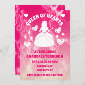 Tie Dye Queen of Hearts Verjaardag Kaart (Voorkant / Achterkant)