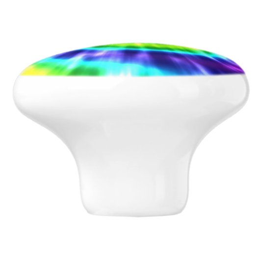 Tie Dye Rainbow (2).jpg Keramische Knop (Zijkant)