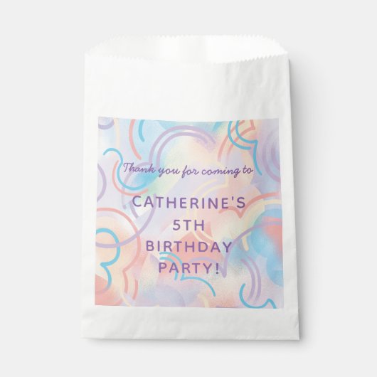 Tie Dye Rainbow Bedankzakje (Voorkant)