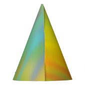 Tie Dye Rainbow Birthday Party Kinder Cute Feesthoedjes (Achterkant)