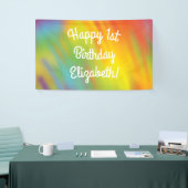 Tie Dye Rainbow Birthday Party Kinder Cute Spandoek (Beurs)