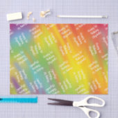 Tie Dye Rainbow Birthday Party Kinder Cute Tissuepapier (Craft)