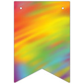 Tie Dye Rainbow Birthday Party Kinder Cute Vlaggetjes (Eerste vlag)