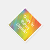 Tie Dye Rainbow Birthday Party Servet (Hoek)