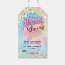 Tie Dye Rainbow Cadeaulabel