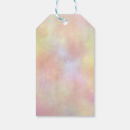 Tie Dye Rainbow Cadeaulabel (Achterkant)