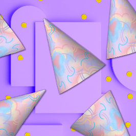 Tie Dye Rainbow Feesthoedjes