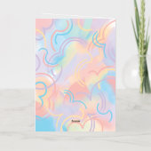 Tie Dye Rainbow Folie Wenskaart (Achterkant)