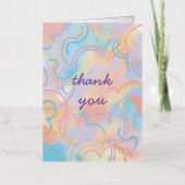 Tie Dye Rainbow Folie Wenskaart (Voorkant)