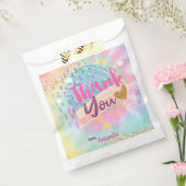 Tie Dye Rainbow Gift Labels Bedankzakje (Gezegeld)