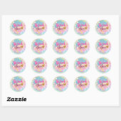 Tie Dye Rainbow Gift Labels Favor Bag (Vel)