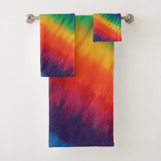 Tie Dye Rainbow-kleuren Bad Handdoek