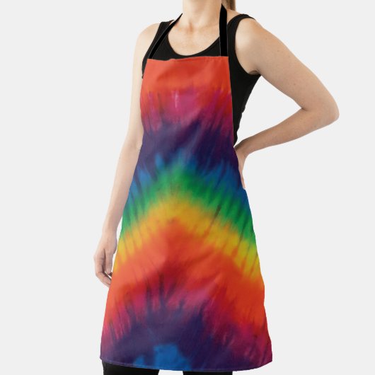 Tie Dye Rainbow-kleuren  Schort (Insitu)