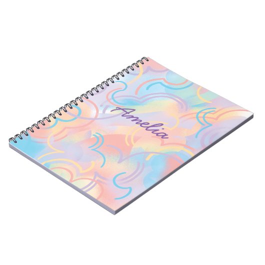 Tie Dye Rainbow Notitieboek (Linkerzijde)