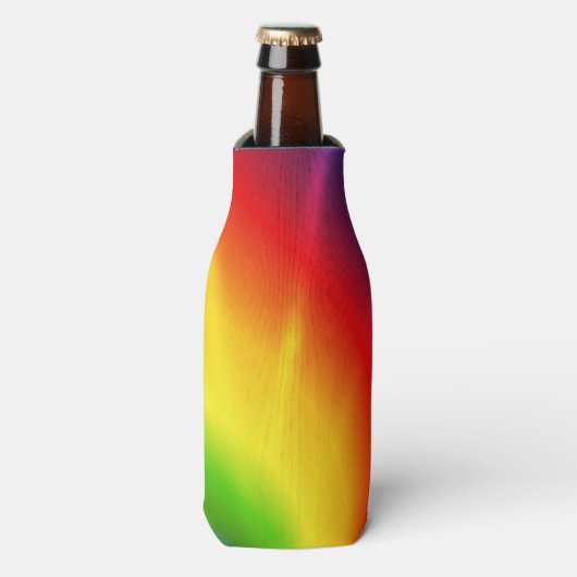 Tie Dye Rainbow Pattern Flesjeskoeler (Fles Voorkant)