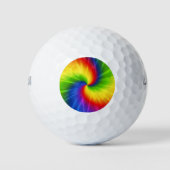 Tie Dye Rainbow Pattern Golfballen (Voorkant)