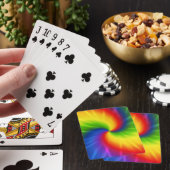 Tie Dye Rainbow Pattern Pokerkaarten (Insitu)