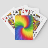 Tie Dye Rainbow Pattern Pokerkaarten (Achterkant)