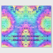 Tie Dye Rainbow Print Wrapping Papier (Vlak)