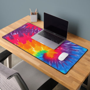 Tie Dye Rainbow Retro Design Bureaumat