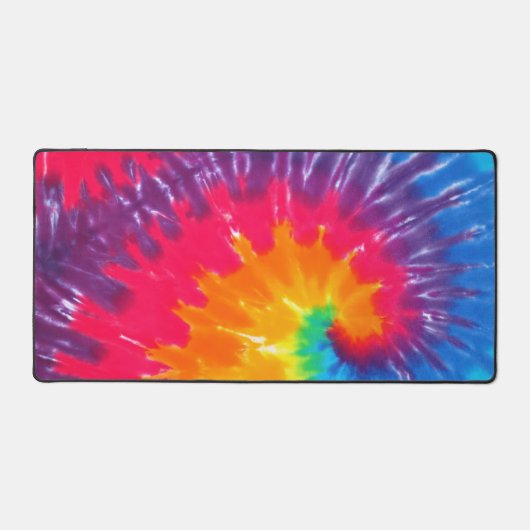 Tie Dye Rainbow Retro Design Bureaumat (Voorkant)