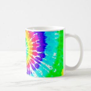 Tie Dye Rainbow Swirl Neon Rainbow Colors Patroon Koffiemok