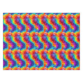 Tie Dye Rainbow Swirl Tafelkleed (Voorkant (Horizontaal))