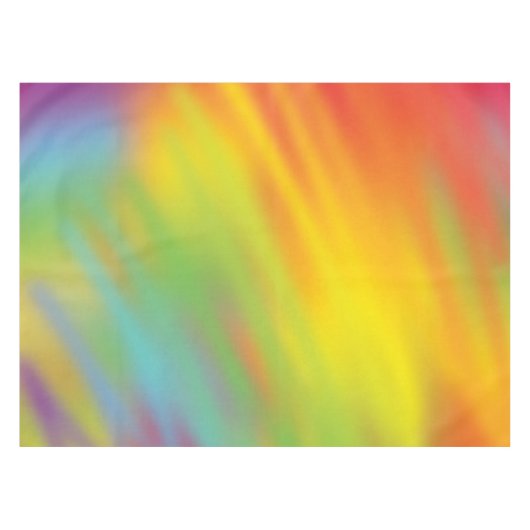 Tie Dye Rainbow Tafelkleed (Voorkant (Horizontaal))