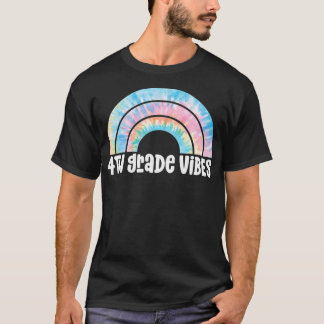 Tie Dye Rainbow voor Vierde graad Vibe T-shirt