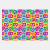 Tie Dye Rainbow Wrapping Paper (Set of 3) (Voorkant 2)