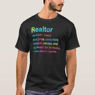 Tie Dye Realtor Definitie Vastgoed T-shirt