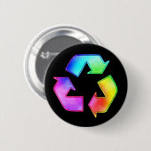Tie Dye Recycling Symbol Button (Voorkant /achterkant)