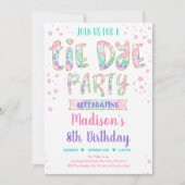 Tie Dye Regenboog Boho Hippie Meisjes Verjaardag Kaart (Voorkant)