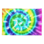 Tie Dye - Regenboog Kussensloop (Achterkant-Links)