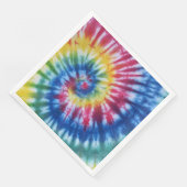 Tie Dye Regenboog Papier Servet Regenboog Ontwerp (Hoek)