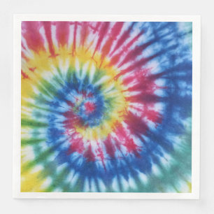 Tie Dye Regenboog Papier Servet Regenboog Ontwerp
