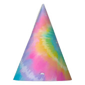 Tie Dye Regenboog Verjaardagsfeestje Pet Kinder Feesthoedjes (Links)